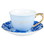 Slant Collections 10-04595-095 Tea Cup & Saucer Set - Bon Appetite
