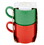Slant 10-04595-107 Thimblepress x Slant Stacking Mug Set - Mrs/Santa Claus