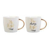 Slant Collections 10-04810-001 Coffee Mug Set - Right/Always Right