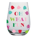 Slant Collections 10-04859-239 Wine Glass - Oh What Fun