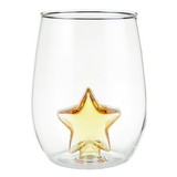 Slant Collections Slant Collections Stemless Wine Glass with Figurine