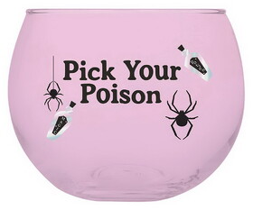 Slant Collections 10-04859-480 Roly Poly Glass - Pick Poison
