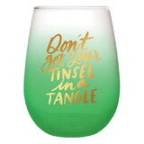 Slant Collections 10-04859-489 Thimblepress x Slant Stemless Wine Glass - Tinsel Tangle