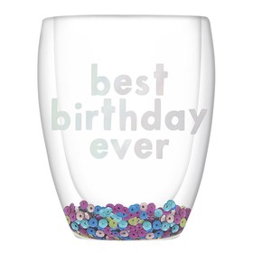Slant Collections 10-04859-510 DW Stmls Glass-Best Bday Ever