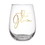 Slant Collections 10-04859-238 Wine Glass - Ho! Ho! Ho!