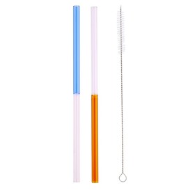 Slant Collections Glass Straws