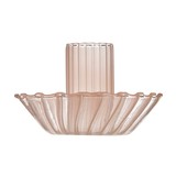 Slant Collections 10-04859-672 Glass Candle Holder - Pink