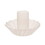 Slant Collections 10-04859-673 Glass Candle Holder - Cream