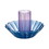 Slant Collections 10-04859-676 Glass Candle Holder - Blue-Purple