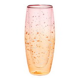 Slant Collections 10-04859-686 Double-Wall Champagne Glass - Paint Splatter