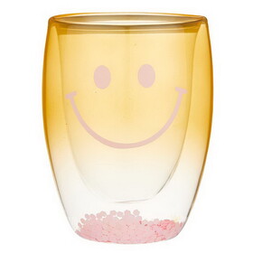 Slant Collections 10-04859-691 Double-Wall Stemless Wineglass - Smile