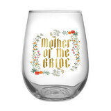 Slant Collections 10-04859-710 Stemless Wine Glass - Mother Of Bride Boho