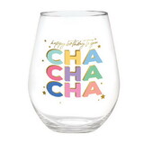 Slant Collections 10-04859-718 Jumbo Wine Glass - Cha Cha Cha