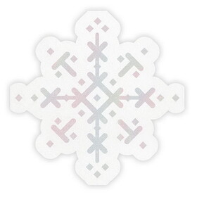 Slant Collections 10-05580-464 Shaped Napkin - Snowflake 20ct