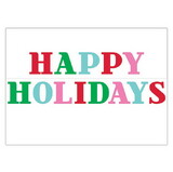 Slant Collections 10-05580-492 Adhesive Wall Decal - Happy Holidays