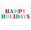 Slant Collections 10-05580-492 Adhesive Wall Decal - Happy Holidays