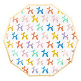 Slant Collections 10-05580-697 Decagon Paper Plates - Balloon Dog
