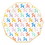 Slant Collections 10-05580-697 Decagon Paper Plates - Balloon Dog