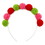 Slant Pom Pom Headband - Holiday