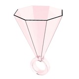 Slant Collections 10-06444-004 3oz Shot Glass-Light Pink Ring