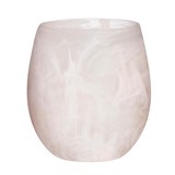 Slant Collections 10-06785-003 Resin Stemless Wine Glass - Light Pink