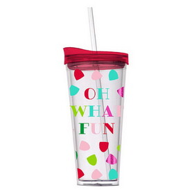 Slant Collections 10-07020-007 Double-Wall Tumbler - Oh What Fun