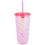 Slant Collections 10-07020-009 Faceted Tumbler - Pink