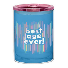 Slant Collections 10-07020-134 Double-Wall Tumbler - Best Age Ever