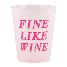 Slant 10-07020-171 Cocktail Party Cups - Fine Like Wine - 8ct