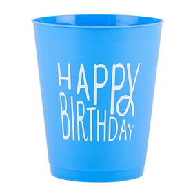 Slant 10-07020-172 Cocktail Party Cups - Happy Birthday - 8ct