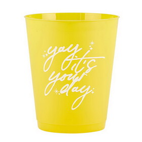 Slant 10-07020-173 Cocktail Party Cups - Yay Your Day - 8ct