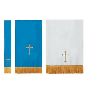 Christian Brands 11714MR Reversible Parament Blue/White Set