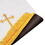 Christian Brands 11759MR Reversible Fleur-de-Lis Cross Communion Table Runner - Black/White