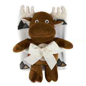 Stephan Baby 120366 Blanket Toy Set - Moose