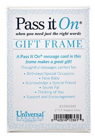 Christian Brands 12361UD Vertical Pass It On Frame