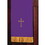 Christian Brands 12683MR Reversible Fleur-de-Lis Cross Pulpit Scarf - Hunter Green/Purple