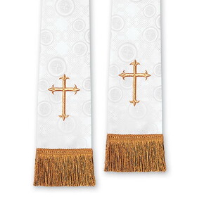 Christian Brands 13523MR Coventry Pulpit Stole - White