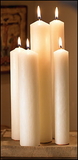 Will & Baumer 30865 Altar Brand&Reg; 51% Beeswax Candle - 6/Box