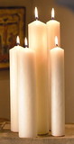 Christian Brands 32412 Altar Brand® Short 4 Plain End Candle