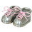 Stephan Baby 566689 Tooth & Curl Shoes With Laces Set