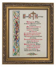 Gerffert 79-089 Framed Print 11 X 13" Bless Our Marriage