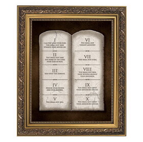 Gerffert 79-221 The Ten Commandments Framed Print