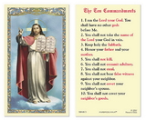 Ambrosiana 800-0675 The Ten Commandments Laminated Holy Card