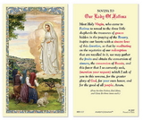 Ambrosiana 800-1127 Our Lady of Fatima Laminated Holy Card - 25/pk