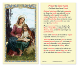 Ambrosiana 800-1201 St. Anne Laminated Holy Card - 25/Pk