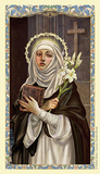 Ambrosiana 800-1212 St. Catherine Of Siena Laminated Holy Card - 25/Pk