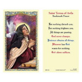 Ambrosiana 800-1274 Saint Teresa of Avila Laminated Holy Card - 25/pk