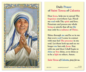 Ambrosiana 800-1283 Saint Teresa Prayer Holy Card