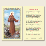 Ambrosiana 800-1767 St. Francis of Assisi Pet Prayers Holy Card