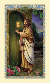 Ambrosiana 800-3626 Christ Knocking Holy Card